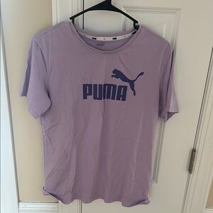Puma Relaxed Purple Graphic Short Sleeve T-Shirt